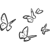 butterflies pattern flying symbol animals
