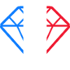 Drapeau France Diamant Française Français