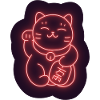 Lucky cat stickers Maneki-Neko
