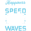 Speed and waves wakeboarder