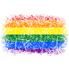 Rainbow Flag Used Look
