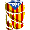 Independence flag of Catalonia. The estelada