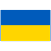 Ukraine flag blue outline