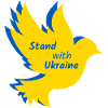 Ukraine Dove Peace Flag