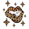 Leopard Lips Sexy Kiss Bouche