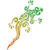LÉZARD POLYNÉSIEN - collection tribale