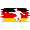 Germany Flag Boule Player Pétanque