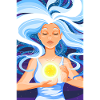 Poster | Illustration | Woman with light