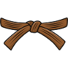 Judo belt Jiu-Jitsu Brown belt Judo 1th Kyu Obi