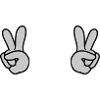 2 Peace Hände