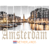 Amsterdam Nederland by Night Holland Vintage