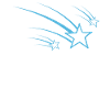 Shooting Stars Blue Design