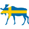 Elk Suède Drapeau Vacances