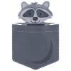 Raccoon - cute - bag