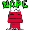 Peanuts Snoopy Nope