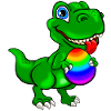 Dino with Easter egg