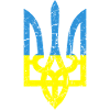 Drapeau ukrainien avec armoiries Ukraine