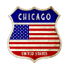 Chicago USA États-Unis Armoiries Drapeaux
