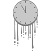 Drops melting clock