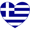 Greece Flag Heart of Hellas