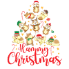 Cute Hamster Christmas Tree Hammy