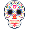 Mexican skull skull fantasy