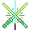 Blue Green Lightsaber