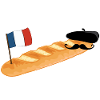 Bonjour - Baguette drôle Français