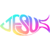 Jesus Fish Rainbow