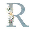 Spring Flowers Monogram R
