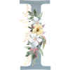 Spring Flowers Monogram I