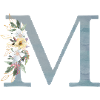 Spring Flowers Monogram M