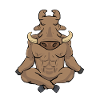 Warthog Gift Men Yoga Meditation