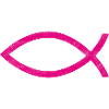 jesus fish pink