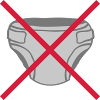 No diaper shield