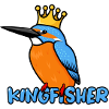 Kingfisher Kingfisher with Crown King