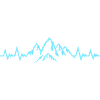 Mountain Pulse, Mountains ECG Heartbeat