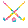 Hippie - Tie-Farbstoff-Feldhockey