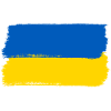 Ukraine Flag Brushstyle