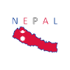 Nepal Map Flag Kathmandu