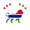 Gambia lion flag design