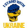 Stoję z ukrainą Flaga ukraińska
