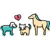 Dog Cat Horse