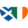 Scotland Ireland Flag Heart