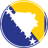 Bosnien-Hercegovina Kort Balkan bosnisk flag