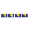 Fier drapeau bosniaque des Balkans