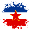 Yugoslavia flag blob design