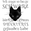 Alchemy England Schwarze Katze Lustiger Spruch