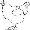 Lineart Chicken