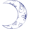 Moon With Ornaments